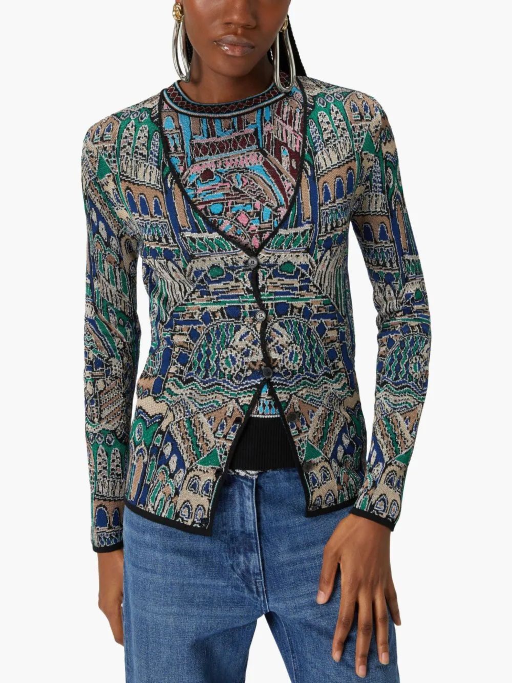 Stylish Missoni Buttoned Cardigan - FW24 Knitwear for Women